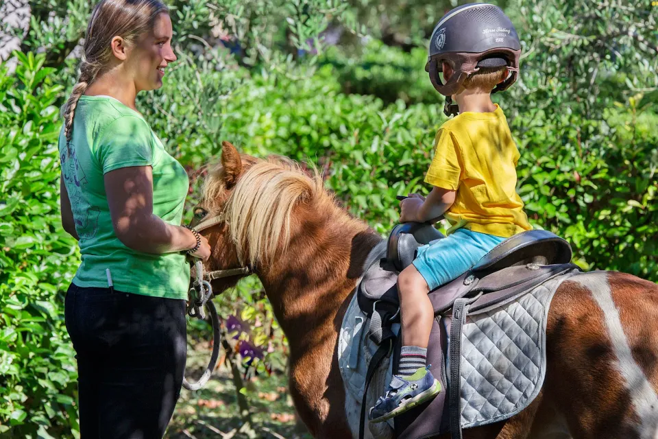 Pony riding for kids